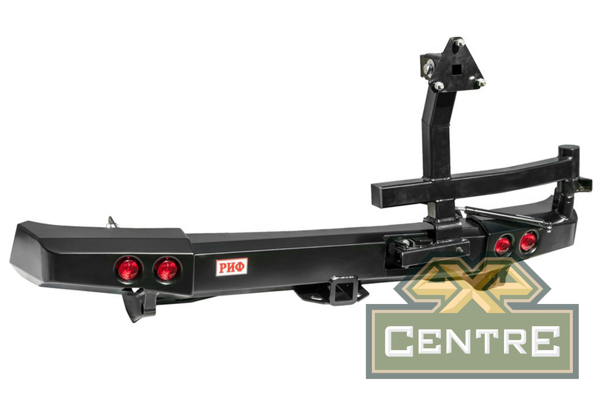 Бампер РИФ задний Mitsubishi Pajero Sport 2009-2015 с квадратом под фаркоп, калиткой,фонарями,подсве Бампер РИФ задний Mitsubishi Pajero Sport 2009-2015 с квадратом под фаркоп, калиткой,фонарями,подсве